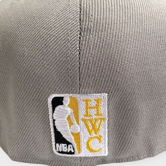 Mitchell & Ness Los Angeles Lakers 50th Anniversary Gray Fitted Hat size 7 1/4 - Picture 7 of 11